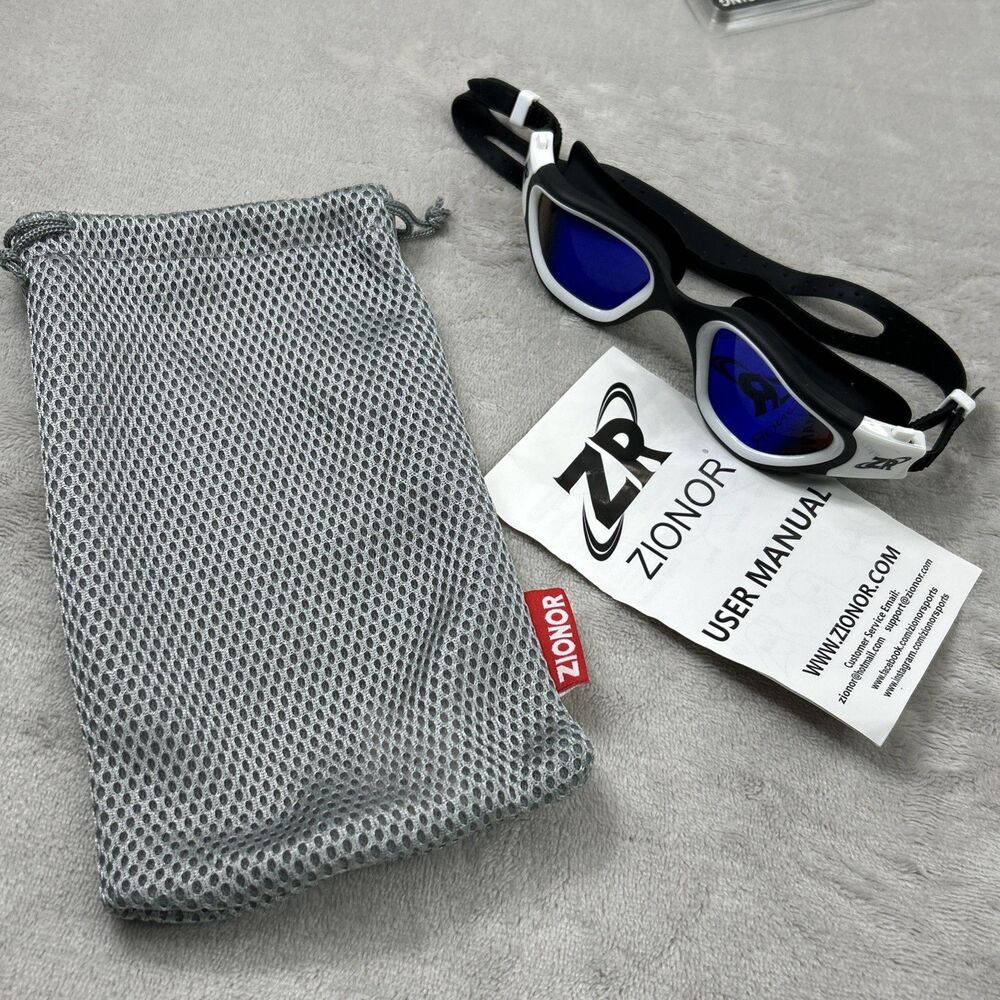 ZIONOR G1 Polarized Swimming Goggles Unisex Adult Women Anti Fog 100% Blue